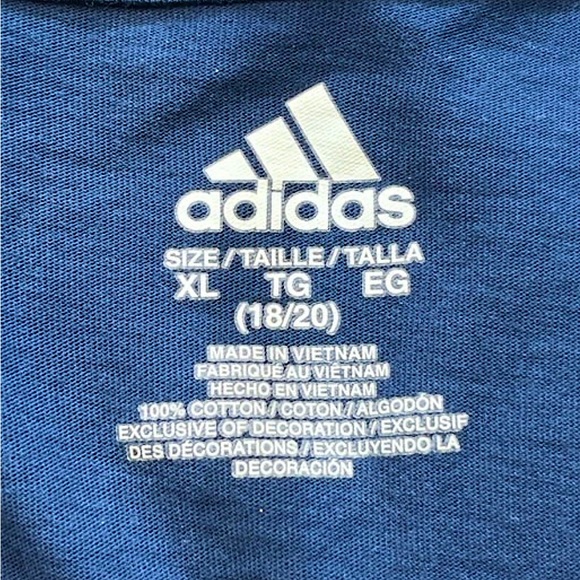 Adidas Logo Shirt, Youth XL - Picture 3 of 4